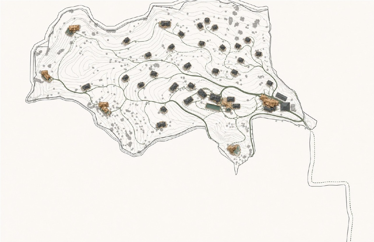 Concept placement on contour base